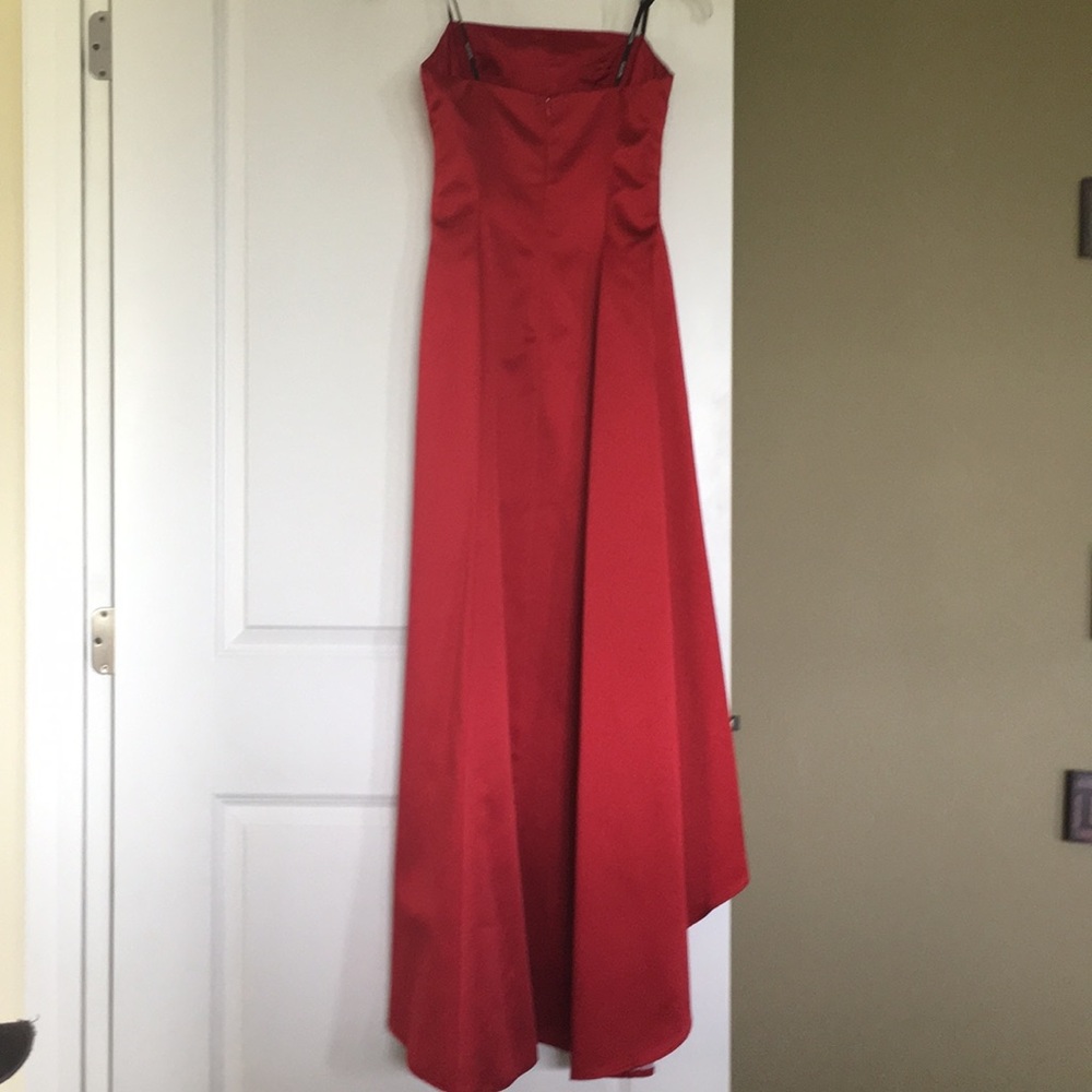 Night Way Collections Strapless High-Low Dress Red PERFECT FOR PROM/DANCE - Picture 5 of 5